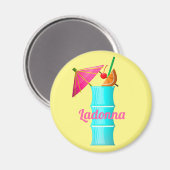 Tropisches Getränk farbenfroher Sommer Hawaii Cock Magnet (Vorderseite/Rückseite)