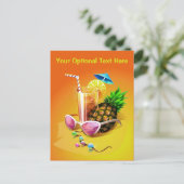 Tropisches Getränk nach eigener Postkarte (Stehend Vorderseite)