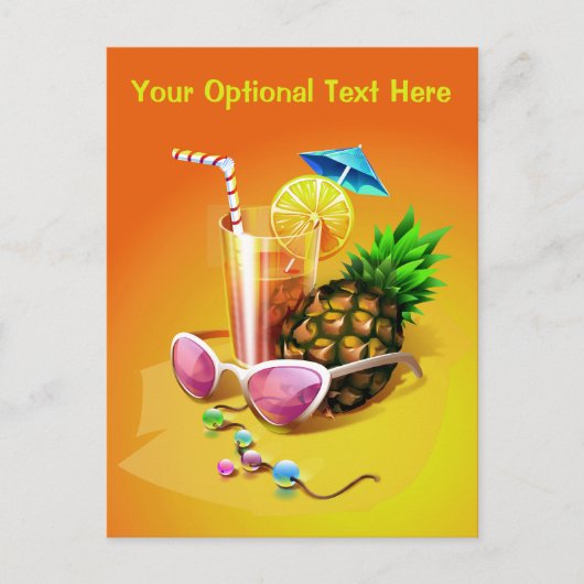 Tropisches Getränk nach eigener Postkarte (Vorderseite)