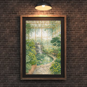 Tropisches Gewächshaus | Botanischer Konservator Poster