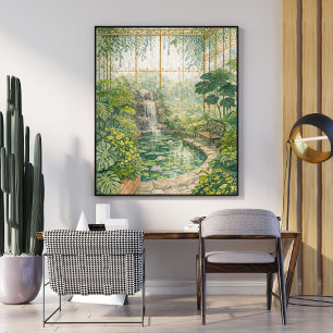 Tropisches Gewächshaus   Botanischer Konservator Poster