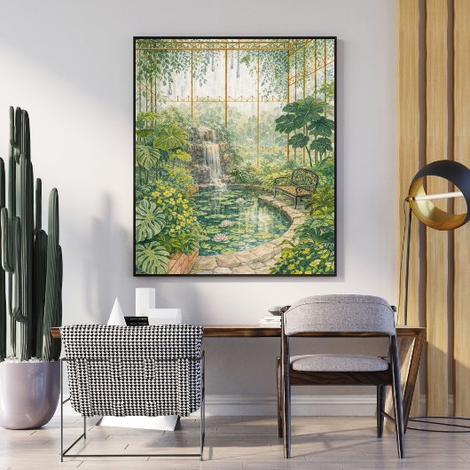 Tropisches Gewächshaus | Botanischer Konservator Poster