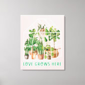 Tropisches Gewächshaus Leinwanddruck (Vorderseite)