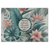 Tropisches Glas Schneidebrett (Vorderseite)