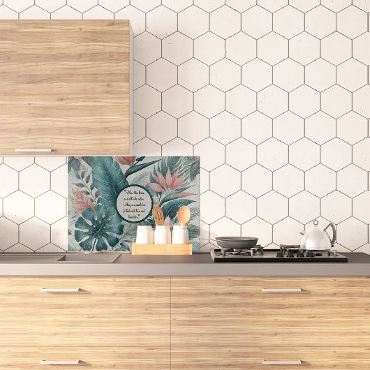 Tropisches Glas Schneidebrett