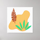 Tropisches Gleichgewicht - Abstrakte botanische Bl Leinwanddruck (Vorderseite)