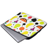 Tropisches Glühneon Fruchtmuster Laptopschutzhülle (Vorne Knopf)