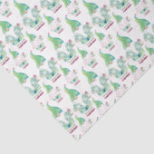 Tropisches Gnome Niedliches Muster Wasserfarbe Seidenpapier (Ausschnitt)