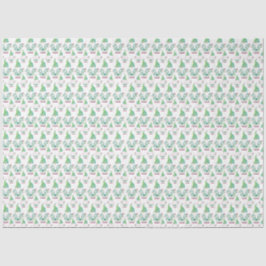 Tropisches Gnome Niedliches Muster Wasserfarbe Seidenpapier