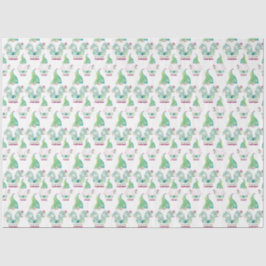 Tropisches Gnome Niedliches Muster Wasserfarbe Seidenpapier