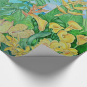 Tropisches Gold Geschenkpapier (Ecke)