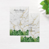 Tropisches Gold Marmor Schmuck Ohrring Display (Schreibtisch)