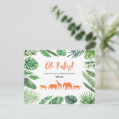 Tropisches Gold, modern farbenfroh Postkarte (Stehend Vorderseite)