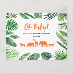 Tropisches Gold, modern farbenfroh Postkarte