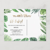 Tropisches Gold, modern farbenfroh Postkarte (Rückseite)