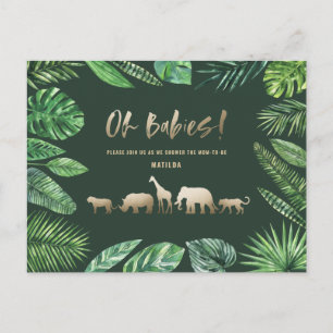 Tropisches Gold, modern farbenfroh Postkarte