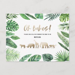 Tropisches Gold, modern farbenfroh Postkarte