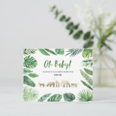 Tropisches Gold, modern farbenfroh Postkarte (Stehend Vorderseite)