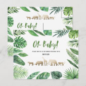 Tropisches Gold, modern farbenfroh Postkarte (Vorne/Hinten)