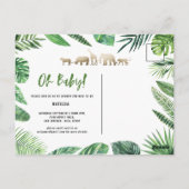 Tropisches Gold, modern farbenfroh Postkarte (Rückseite)