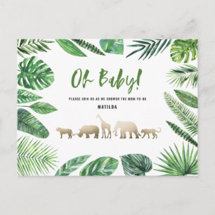 Tropisches Gold, modern farbenfroh Postkarte