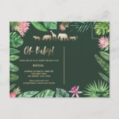 Tropisches Gold, modern farbenfroh Postkarte (Rückseite)