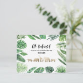 Tropisches Gold, modern farbenfroh Postkarte (Stehend Vorderseite)