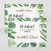 Tropisches Gold, modern farbenfroh Postkarte (Vorne/Hinten)