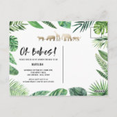 Tropisches Gold, modern farbenfroh Postkarte (Rückseite)