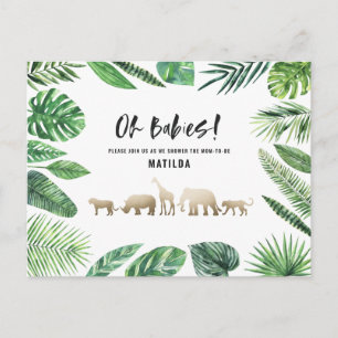 Tropisches Gold, modern farbenfroh Postkarte