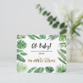 Tropisches Gold, modern farbenfroh Postkarte (Stehend Vorderseite)