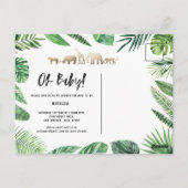 Tropisches Gold, modern farbenfroh Postkarte (Rückseite)