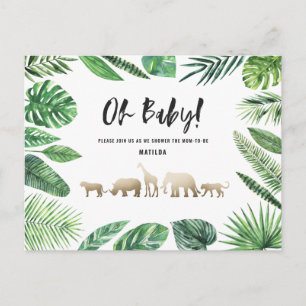 Tropisches Gold, modern farbenfroh Postkarte