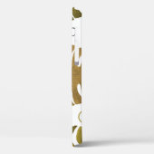 Tropisches Gold: Monstera Leaf Wasserfarbe Case-Mate iPhone Hülle (Rückseite / Links)