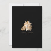 Tropisches Gold-Trockenrasen Einladung (Rückseite)