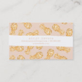 Tropisches Goldhawaiische Visitenkarte (Rückseite)