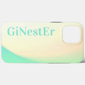 Tropisches Gradient Ombre Green Yellow Business Case-Mate iPhone Hülle (Rückseite (Horizontal))