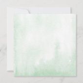 Tropisches Green und Gold Frame Baby Dusche per Ma Einladung (Rückseite)