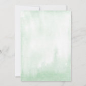 Tropisches Green und Gold Frame Baby Dusche per Ma Einladung (Rückseite)