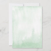 Tropisches Grün und goldfarbenes Brautparty Einladung (Rückseite)