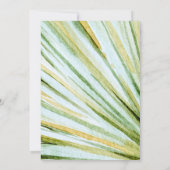 Tropisches Grün- und Orangenblütendusche Einladung (Rückseite)