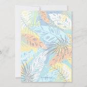 Tropisches Grün Weihnachtsfest Foto Feiertagskarte (Rückseite)