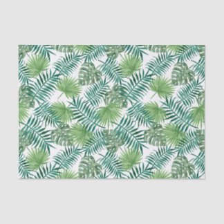 Tropisches grünes Laub-Seidenpapier Seidenpapier