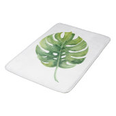 Tropisches grünes Leaf Badematte (Schrägansicht)