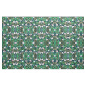 Tropisches grünes lila Goldmonster verlässt mit Stoff (Yard (91,4 cm))