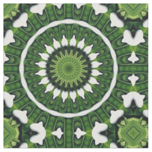 Tropisches grünes Mandala Stoff