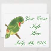 Tropisches grünes Parakeet Thunder_Cove (Vorne/Hinten)