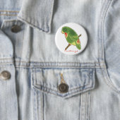 Tropisches grünes Parakeet Thunder_Cove Button (Beispiel)