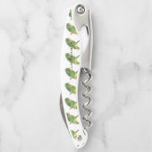 Tropisches grünes Parakeet Thunder_Cove Kellnermesser (Rückseite)