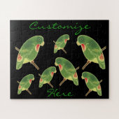 Tropisches grünes Parakeet Thunder_Cove Puzzle (Horizontal)